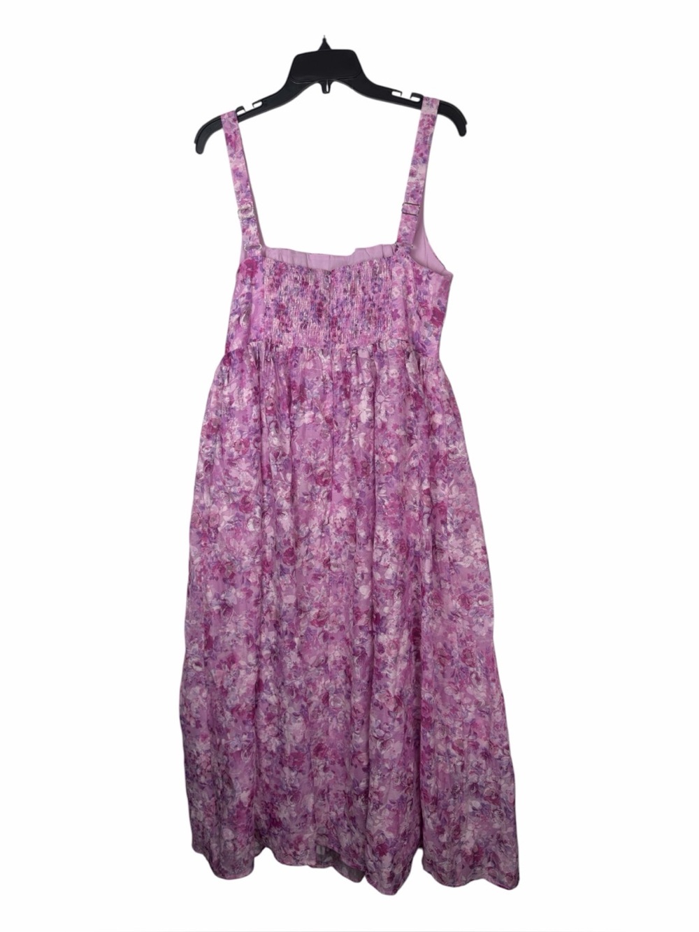 Lulus NWT “Colwyn” Light Magenta Floral Jacquard Bustier Midi Dress In Size XL. - Picture 15 of 16